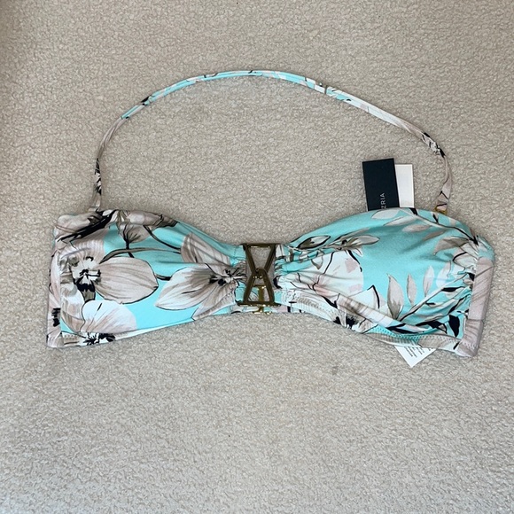 Teal Blue BCBGMAXAZRIA two piece bikini bathing suite - Picture 3 of 8